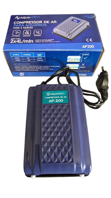 COMPRESSOR DE AR AP-200 110V 2x4L/MIN 2 SAIDAS