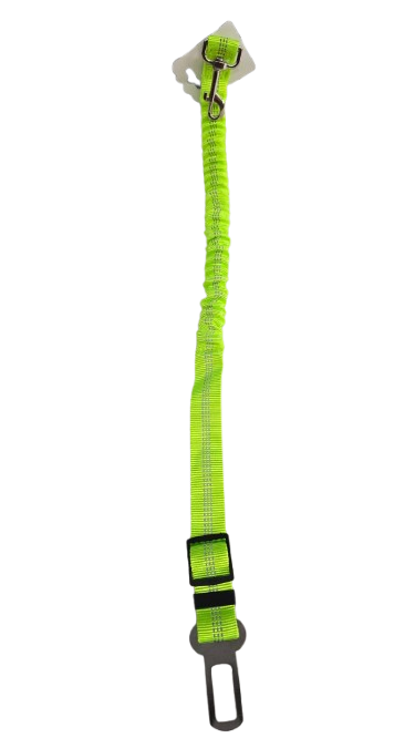 CINTO DE SEGURANCA NYLON COM AMORTECEDOR ELASTICO FLUORESCENTE REFLETIVO