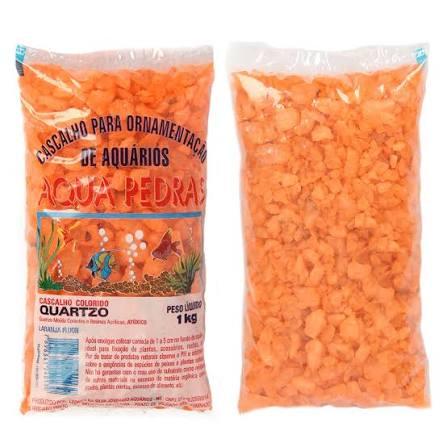 CASCALHO COLORIDO LARANJA ESCURO 10X1KG