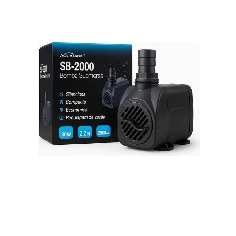 BOMBA SUBMERSA RECALQUE SB-2000 30W 2000L/H 220V