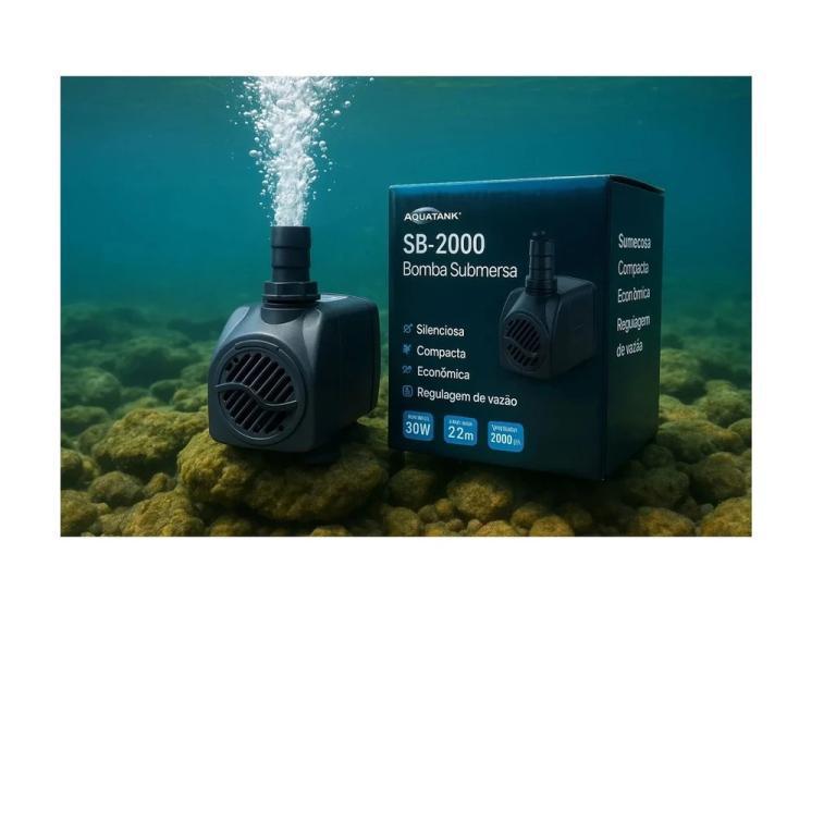 BOMBA SUBMERSA RECALQUE SB-2000 30W 2000L/H 220V