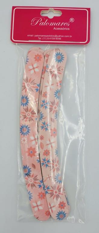 LIXA P/ UNHAS BANANINHA - FLORAL - C/ 06 - (5088)