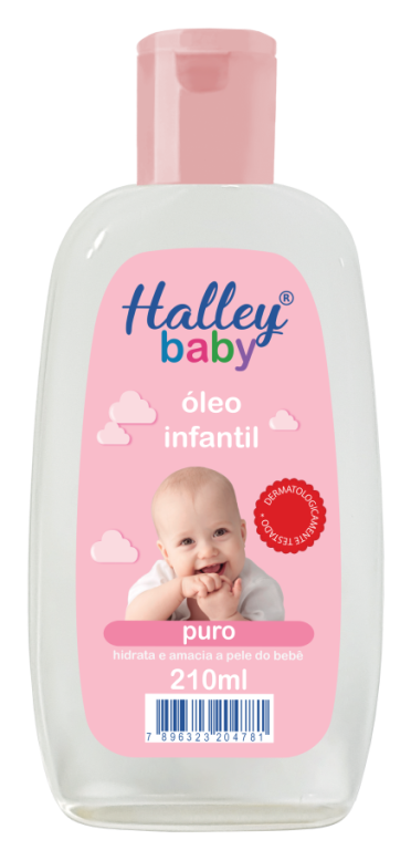 OLEO INFANTIL HALLEY BABY ROSA 210ml (47800)