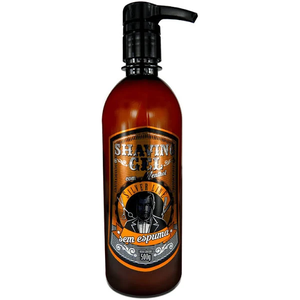 SILVER LINE SHAVING GEL C/MENTOL HIDRATANTE 500GR
