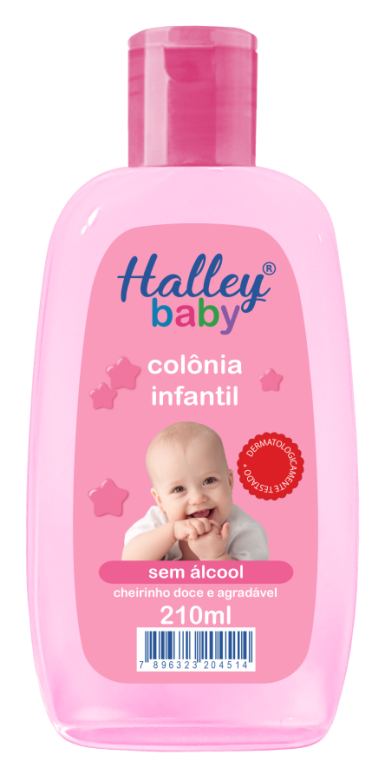 COLONIA INFANTIL HALLEY BABY 210ml - ROSA (45100)