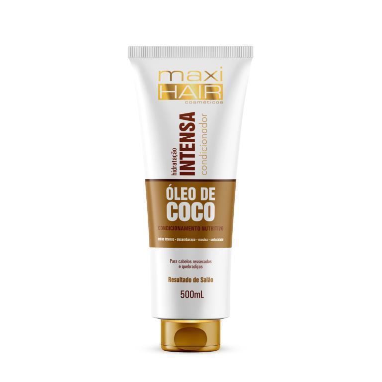 CONDICIONADOR MAXI HAIR - ÓLEO DE COCO HID. INTENSA - 500ml