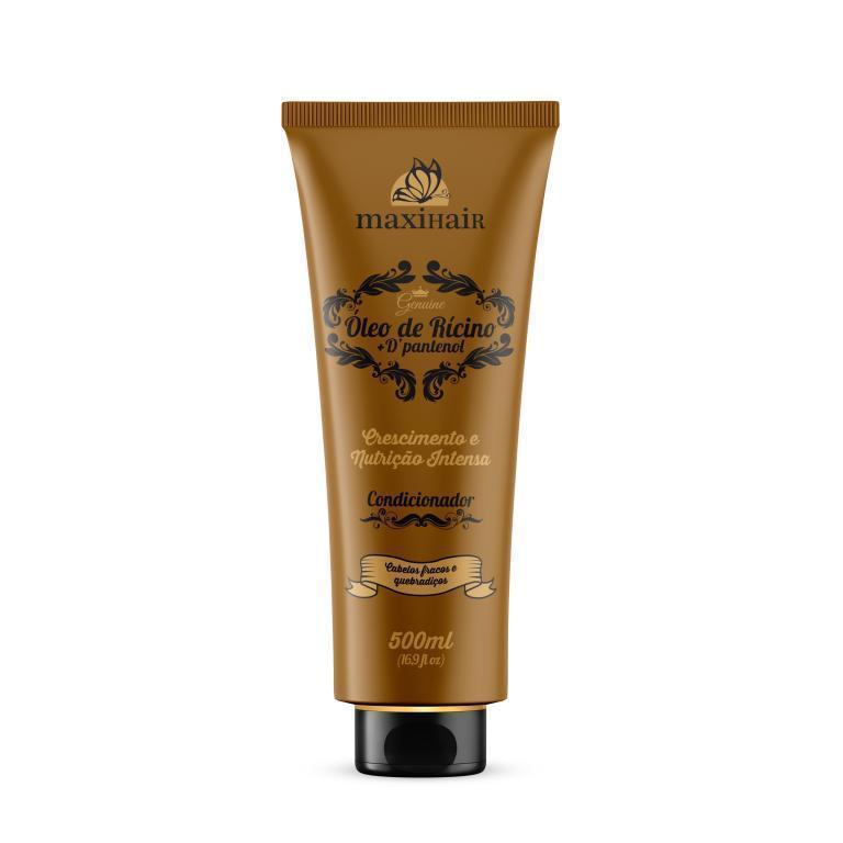 CONDICIONADOR MAXI HAIR - ÓLEO DE RICINO + D' PANTENOL - 500ml
