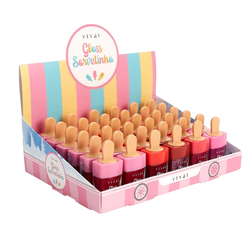 GLOSS SORVETINHO GLITTER CAIXA COM 36