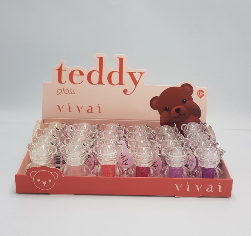 GLOSS TEDDY CHAVEIRO CAIXA COM 24