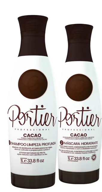 KIT CACAO ( SHAMPOO + MASCARA ) PORTIER 1LT