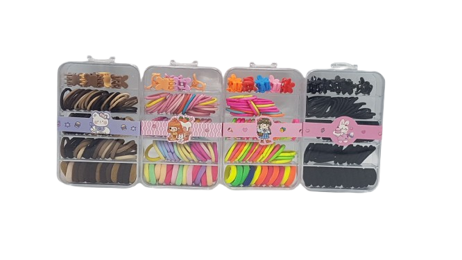 KIT ESTOJO DE PRENDEDORES DE CABELO INFANTIL