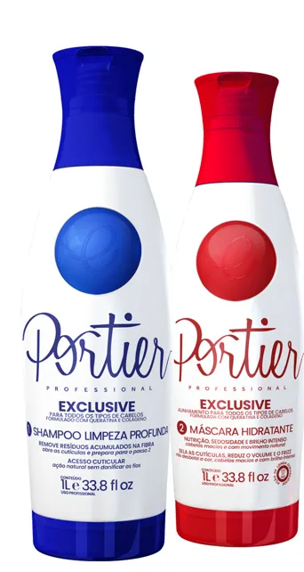 KIT EXCLUSIVE ( SHAMPOO + MASCARA ) PORTIER  1LT