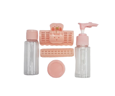 KIT FRASCOS DE VIAGEM PEQUENO TRANSPARENTE