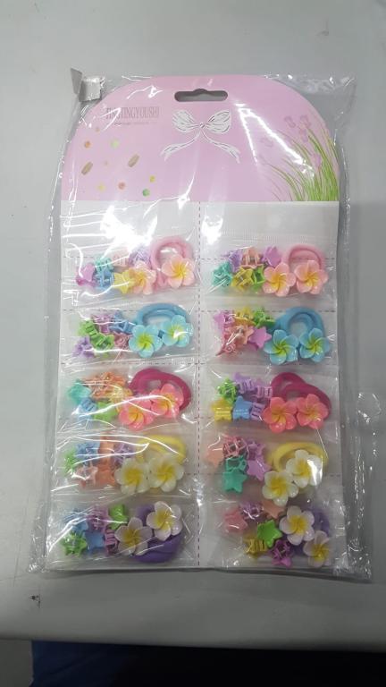 KIT INFANTIL PIRANHA E AMARRADOR DE CABELO C/10