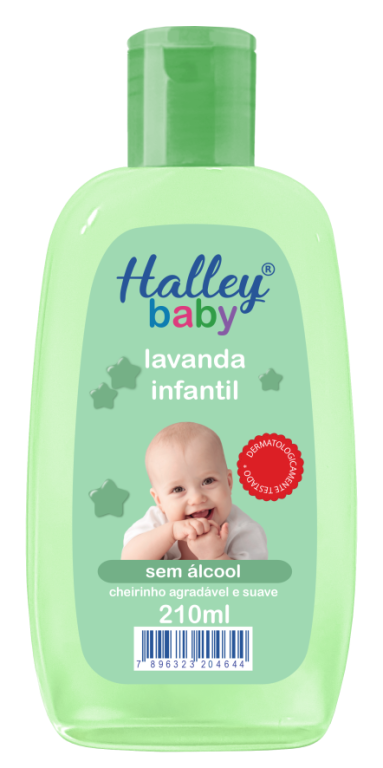 LAVANDA INFANTIL HALLEY BABY 210ml - SEM ÁLCOOL (46400)