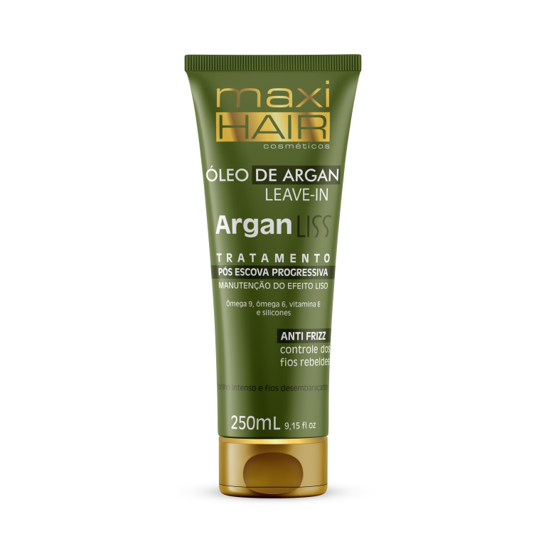 LEAVE -IN MAXI HAIR - ARGAN LISS PÓS ESCOVA - 250ml