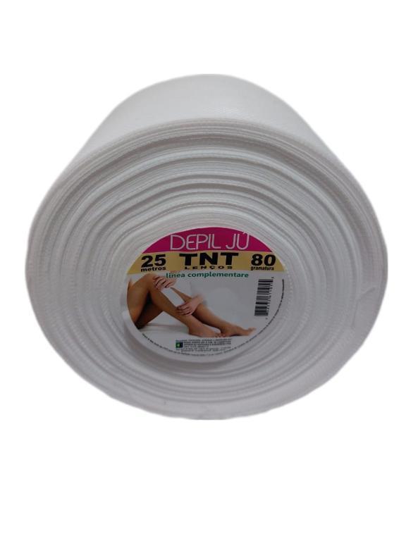 LENÇOS TNT DEPIL JU BOBINA 25 METROS 80 GRAMATURA