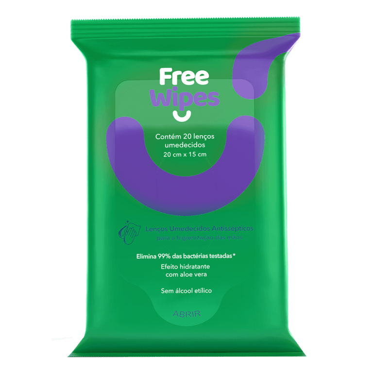 LENCO UMEDECIDO ANTISSEPTICO FREE WIPES