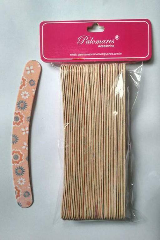 LIXA BANANINHA FLORAL PACOTE COM 36