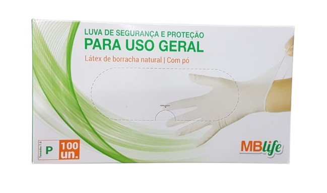 LUVAS DE LATEX TAMANHO P c/100
