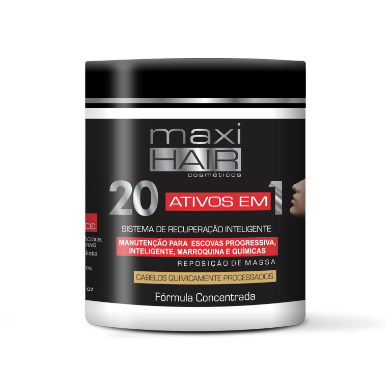 MASCARA MAXI HAIR - 20 ATIVOS EM 1 - 500g