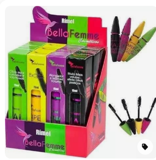 MASCARA P/ CILIOS COLOSSAL COLORIDA BELLAFEMME