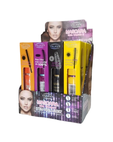 MASCARA P/ CILIOS  COLOSSAL COLORIDA YALANNI CX COM 12
