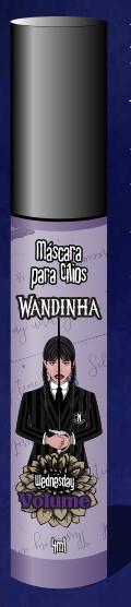 MASCARA P/ CILIOS WANDINHA WEDNESDAY 4ML VOLUME
