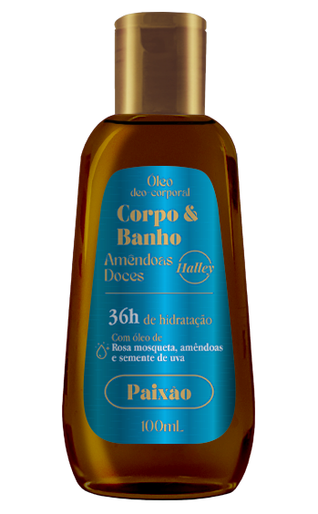 OLEO DESODORANTE CORPORAL HALLEY 100ML AMENDOAS DOCES (PAIXAO) 031500