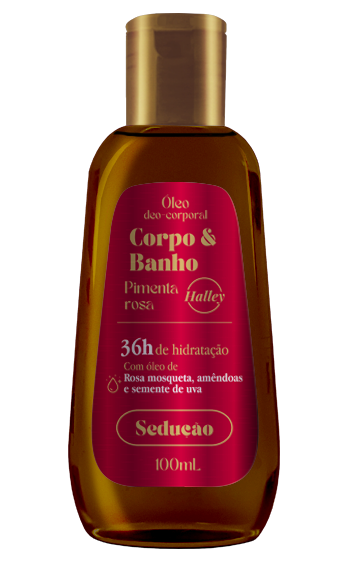 OLEO DESODORANTE CORPORAL HALLEY 100ML PIMENTA ROSA (SEDUÇAO) 032500