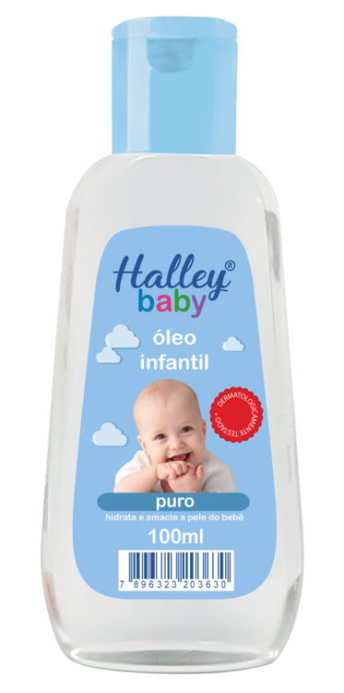 OLEO INFANTIL HALLEY BABY AZUL 100ml - PURO (36310)