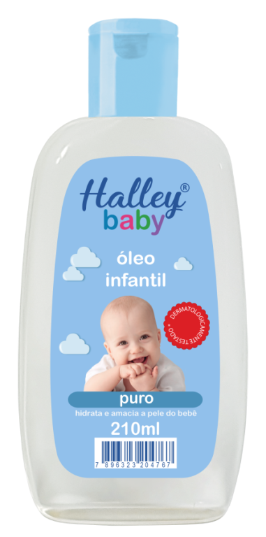 OLEO INFANTIL HALLEY BABY AZUL 210ml (47600)