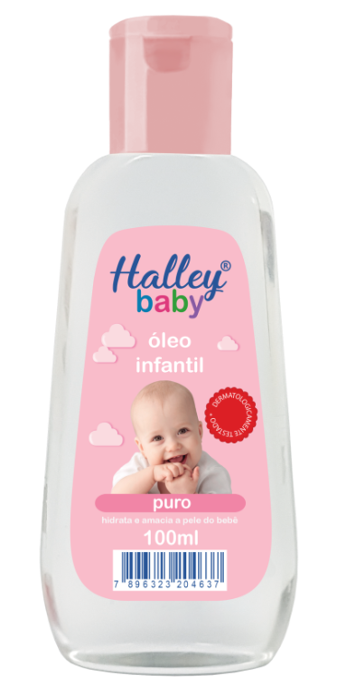 OLEO INFANTIL HALLEY BABY ROSA 100ml - PURO (036320)