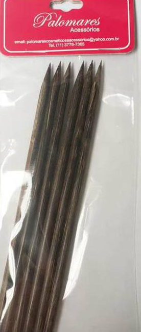 PALITO TUCUN CHANFRO PT AÇO INOX C/ 6