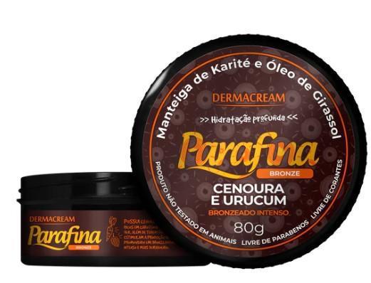 PARAFINA BRONZE CENOURA E URUCUM DERMACREAM 80G