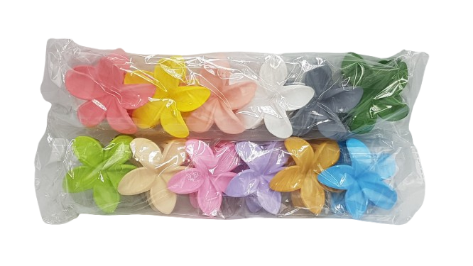 PIRANHA DE CABELO FLORZINHA GRANDE   PACOTE COM 12