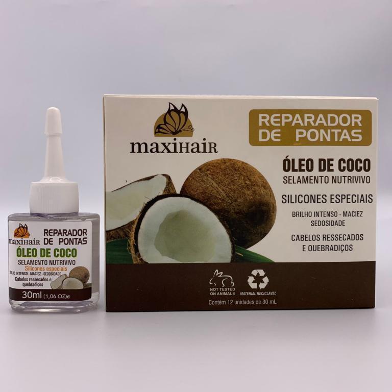REPARADOR DE PONTAS MAXI HAIR - ÓLEO DE COCO - 30ml