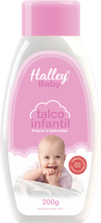 TALCO INFANTIL HALLEY BABY ROSA 200g (36502)
