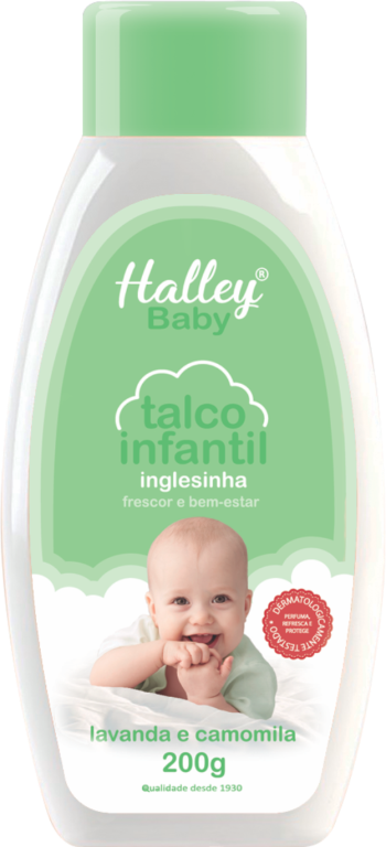 TALCO INGLES HALLEY BABY LAVANDA/CAMOMILA 200g (80400)