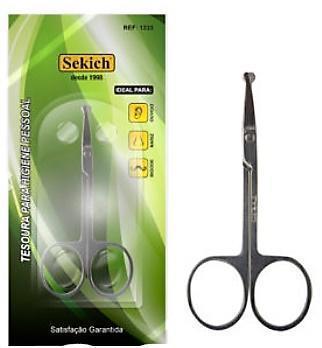 TESOURA P/ UNHAS SEKICH PONTA - REDONDA - REF 1233
