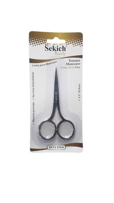 TESOURA MANICURE PONTA RETA FINA SEKICH