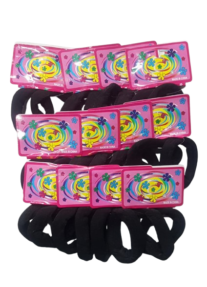 RABICO DE PANO PRETO (G) PACOTE 12