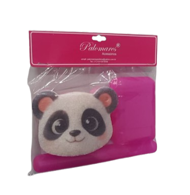 KIT BANHO INFANTIL PANDINHA - SABONETEIRA+PORTA-ESCOVA+BUCHA