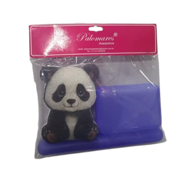 KIT BANHO INFANTIL PANDA - SABONETEIRA+PORTA-ESCOVA+BUCHA