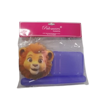 KIT BANHO INFANTIL LEÃOZINHO - SABONETEIRA+PORTA-ESCOVA+BUCHA