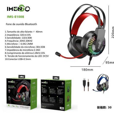 FONE PARA PC COM GAMER COM USB P2 IMENSO