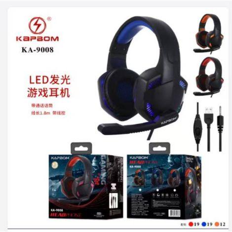 FONE GAMER PARA PC CELULAR COM LED KAPBOM