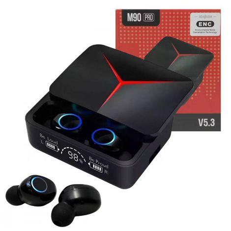 Fone de Ouvido Intra Auricular Bluetooth com Case de Carregamento Deslizante LED M90 XTRAD