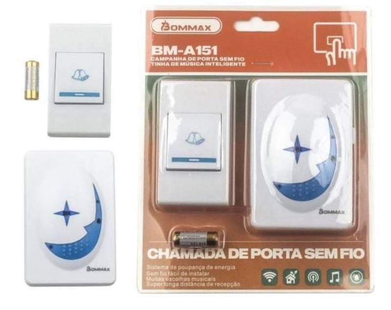 Campainha Residencial Wireless Sem Fio Resistente Agua Doorbell / controle remoto - Goldnultra