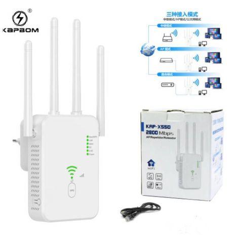 Roteador e REPETIDOR Wireles Wifi Sem Fio 2800 MBPS 4 Antenas